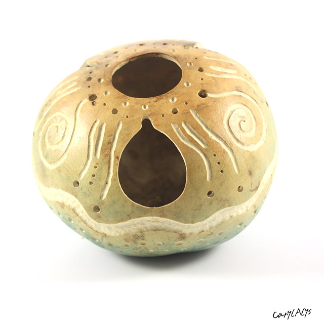 Carved Gourd Bowl