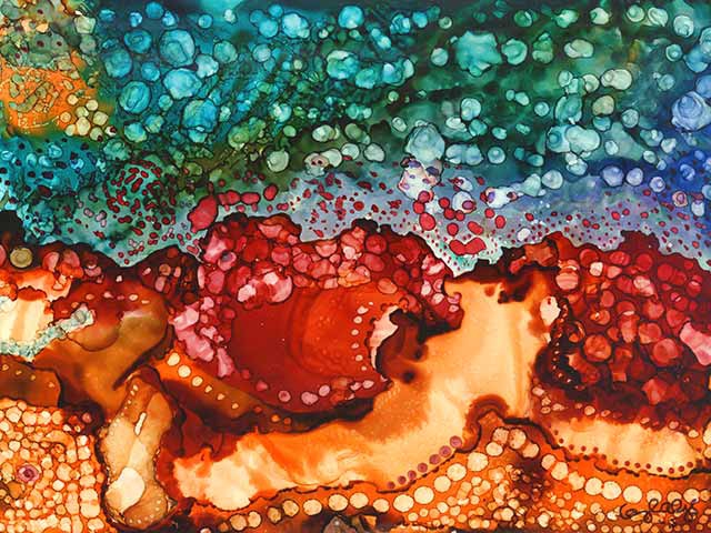 CarylAlys.com Alcohol Ink Print