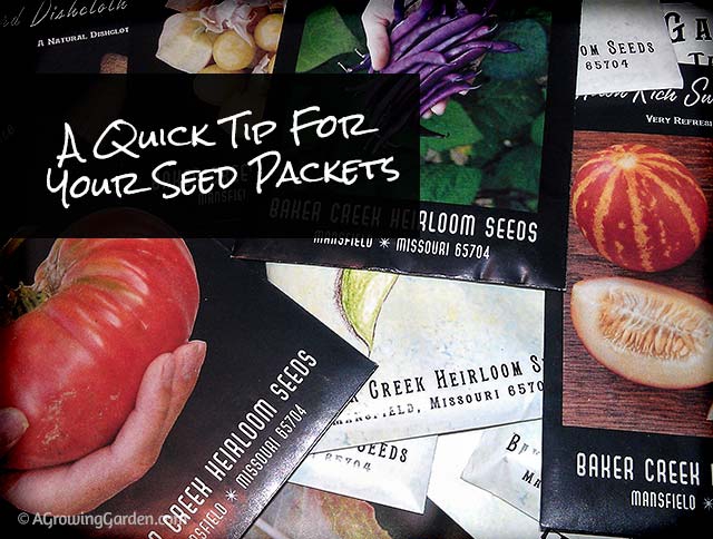 A Quick Tip for Saving Seed Packets